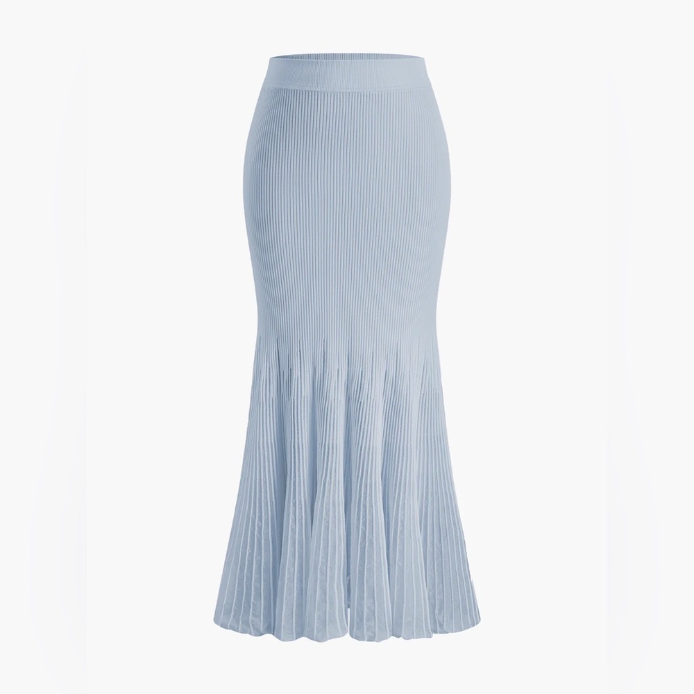 COMMENSE Mesh Panel Pleated Skirt - size small